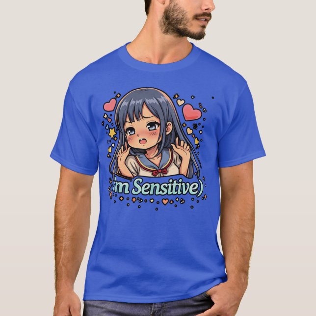 Camiseta Yamete Kudasai I’m Sensitive – Playful Anime Humor (Frente)