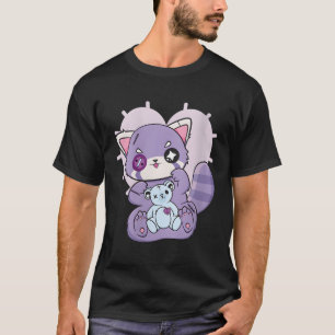 Camiseta Yami Kawaii Fairy Kei Red Panda Moon Otaku Animn