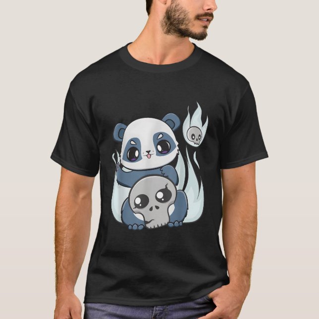 Camiseta Yami Kawaii Panda Com Brinquedo De Horror Para Jfa (Frente)