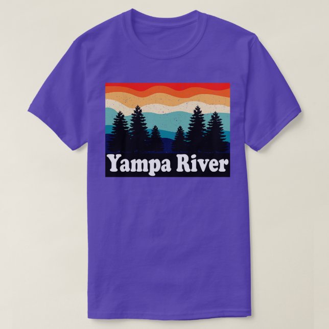 Camiseta Yampa River Colorado Retro (Frente do Design)
