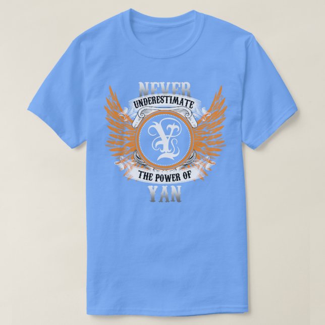 Camiseta Yan Name Shirt Nunca Subestima O Poder De Ya (Frente do Design)