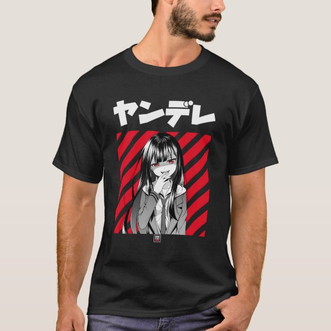 Camiseta Yandere Japonês Anime (Frente)