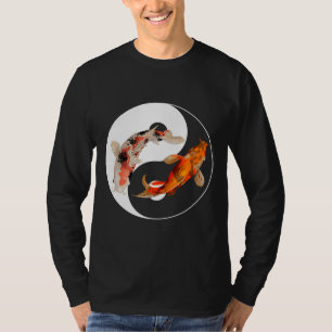 Camiseta Yang Carp Balance Taijitu Japonês Nishikigoi Koi