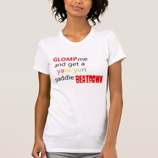 Camiseta Yaoi/Beatdown pá de Yuri (Frente)