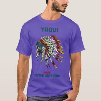 Camiseta Yaqui Tribe Nativo do México Índio Orgânico Retroc