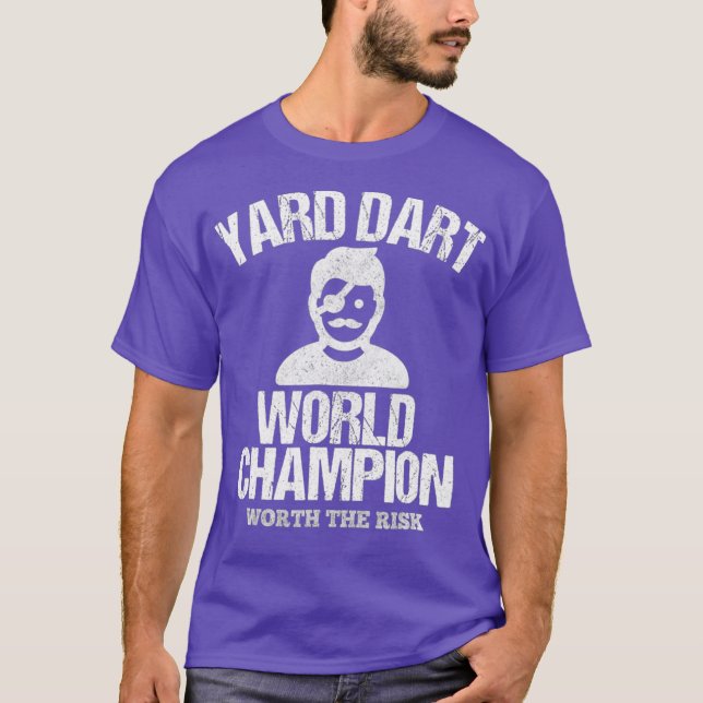 Camiseta Yard Dart World Champion Shirt Engraçado Gift (Frente)
