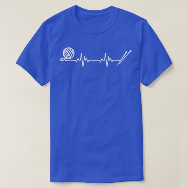 Camiseta Yarn Heartbeat (Frente do Design)
