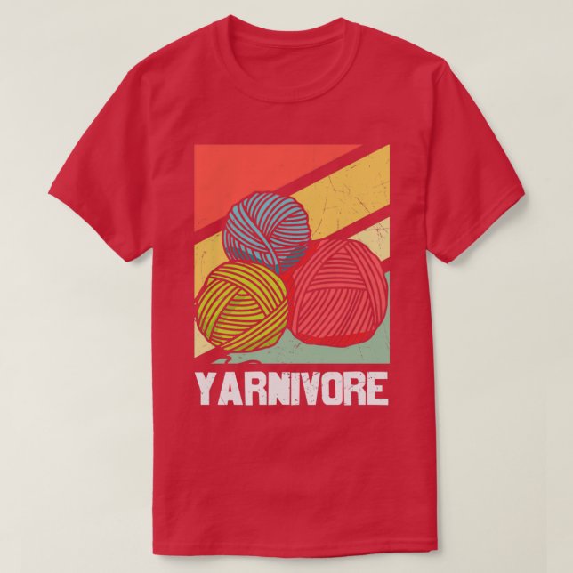 Camiseta Yarnivore Knitting Design for Knitters  (Frente do Design)