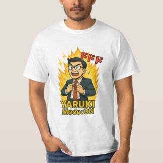 Camiseta YARUKI Mode: ON - Funny Japanese Salaryman Anime S
