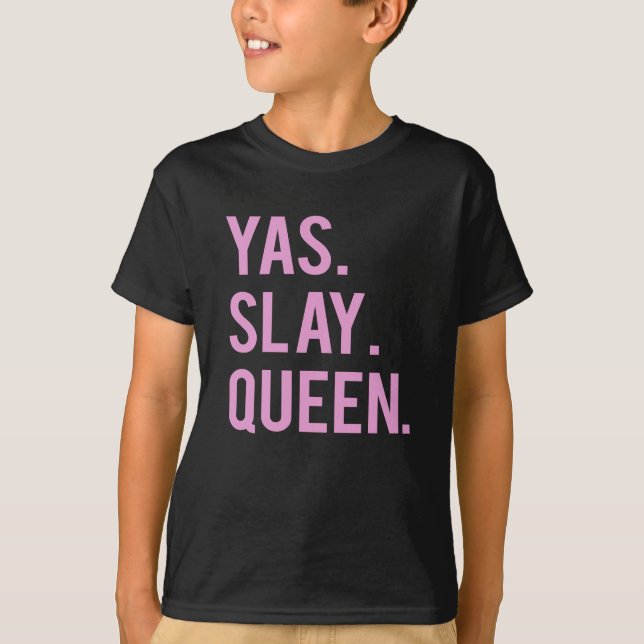 Camiseta Yas massacra o impressão 2 da rainha (Frente)