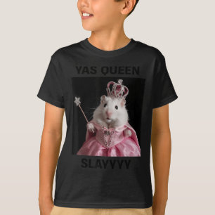 Camiseta Yas Queen Slay Rat Meme Women Girls Slay Queen _1