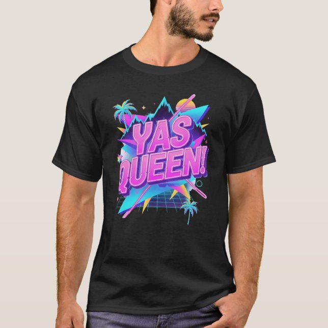 Camiseta Yas Queen T-Shirt | Gay Pride Shirt for Men | LGBT (Frente)