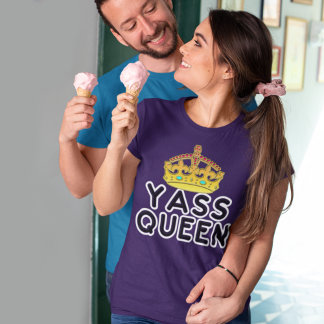 Camiseta Yass Queen Dourada Crown Princess Yas Kew Dark