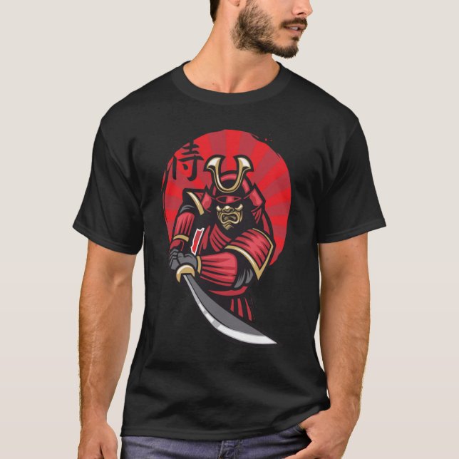 Camiseta Yasuke Black Japonês Samurai Bushido Warrior Japa (Frente)