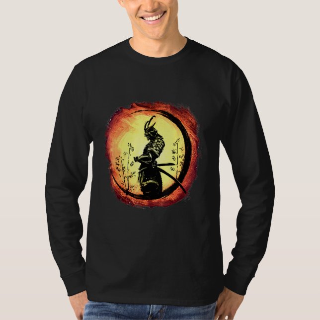 Camiseta Yasuke Black Japonês Samurai Bushido Warrior Japa (Frente)