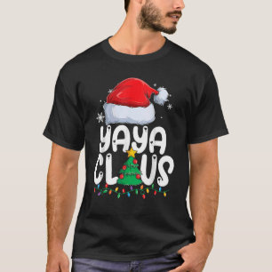 Camiseta Yaya Claus Matching Group Xmas Family Natal Pa