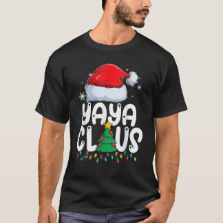 Camiseta Yaya Claus Matching Group Xmas Family Natal Pa
