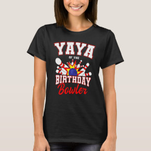 Camiseta Yaya Da Festa De Boliches De Baternidade Birthday