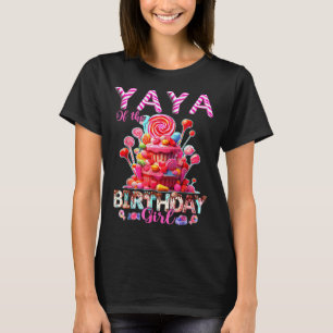Camiseta Yaya da menina aniversariante doce doce correspond