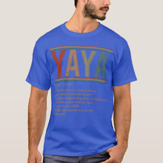 Camiseta Yaya Definition Vintage Vintage Vintag Dia de as m
