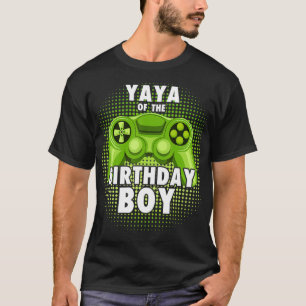 Camiseta Yaya do Aniversário do Jogo Jogo Jogo Jovens Joven