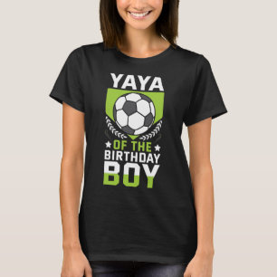 Camiseta Yaya Do Time Do Menino Do Aniversário Jogador De F