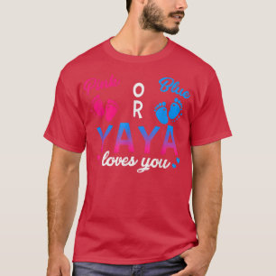 Camiseta Yaya Rosa Ou Azul Te Ama ElefantesGênero De Bebê R