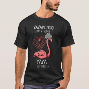 Camiseta Yayamingo Yaya Flamingo Avó avó Gramma