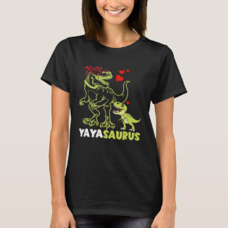 Camiseta Yayasaurus Yaya Dinossaur Rex Dia da Mãe