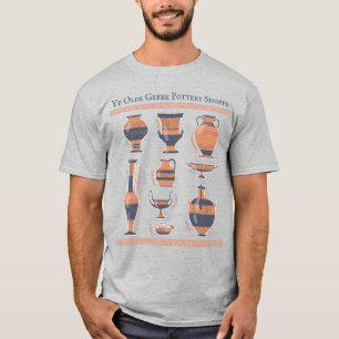 Camiseta Ye Olde Grego Pottery Shoppe: Jugs Antigos Diverti