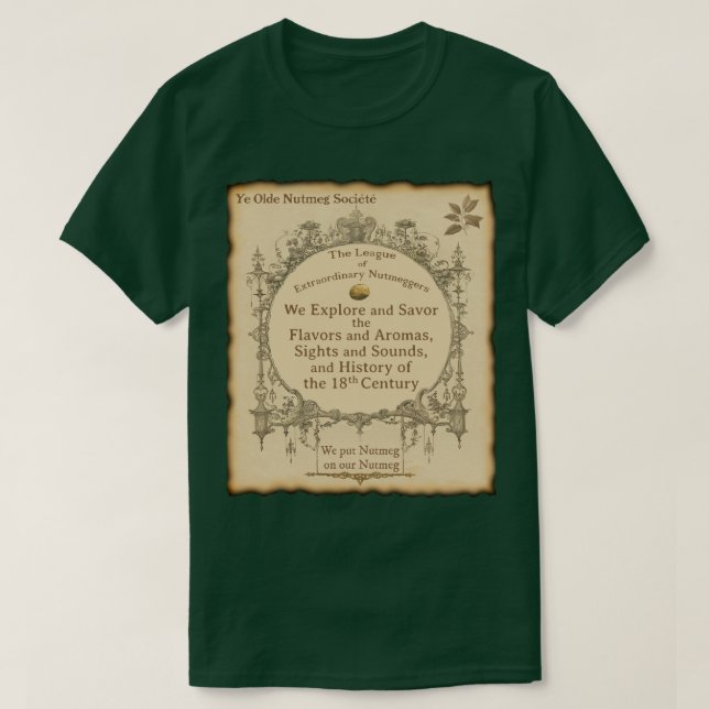 Camiseta Ye Olde Nutmegger Burned Edges T-Shirt (Frente do Design)