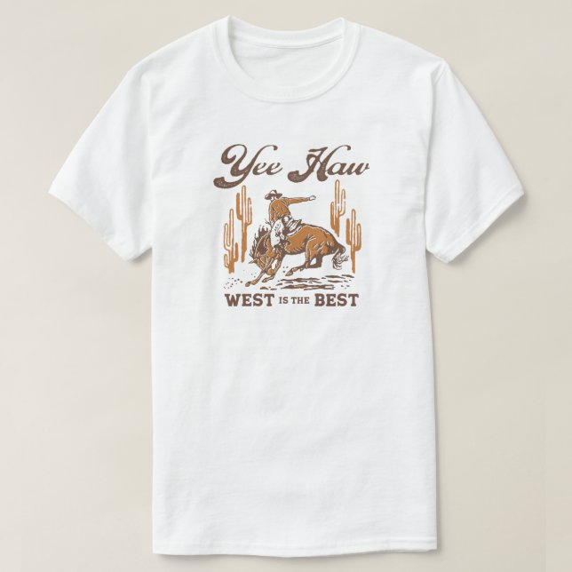 Camiseta Yea-Haw Cowboy (Frente do Design)