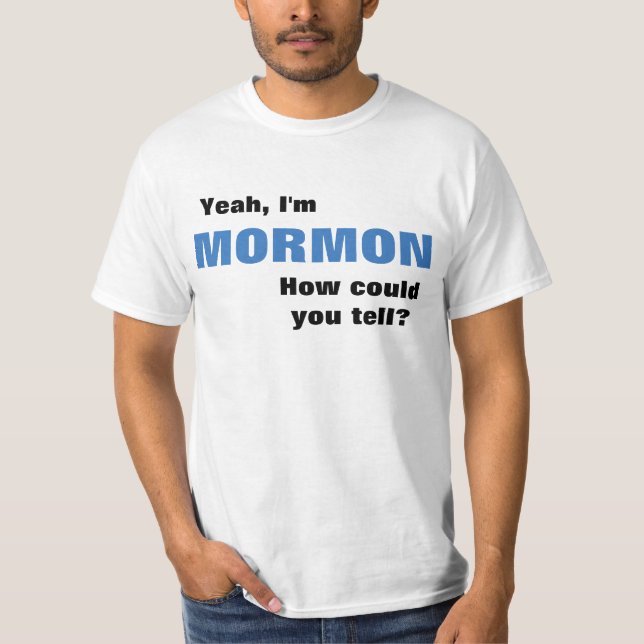 Camiseta Yeah, eu sou t-shirt do Mormon como poderia o ya (Frente)