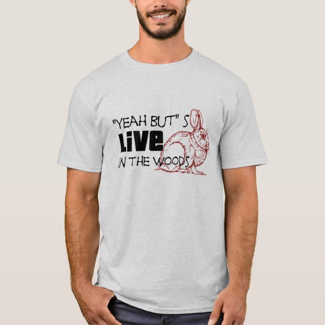 Camiseta "Yeah mas" s vive no t-shirt das madeiras (Frente)
