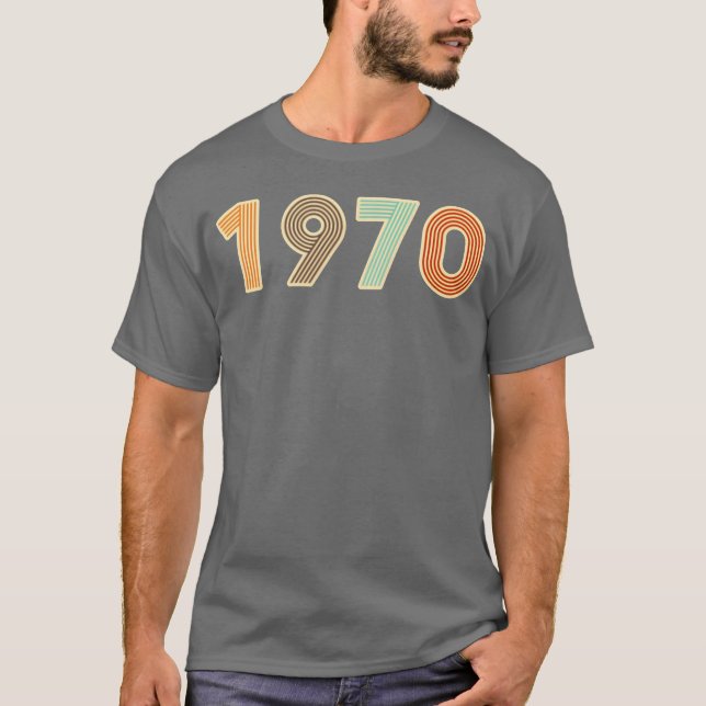 Camiseta Year 1970 Born in the 70s boy (Frente)
