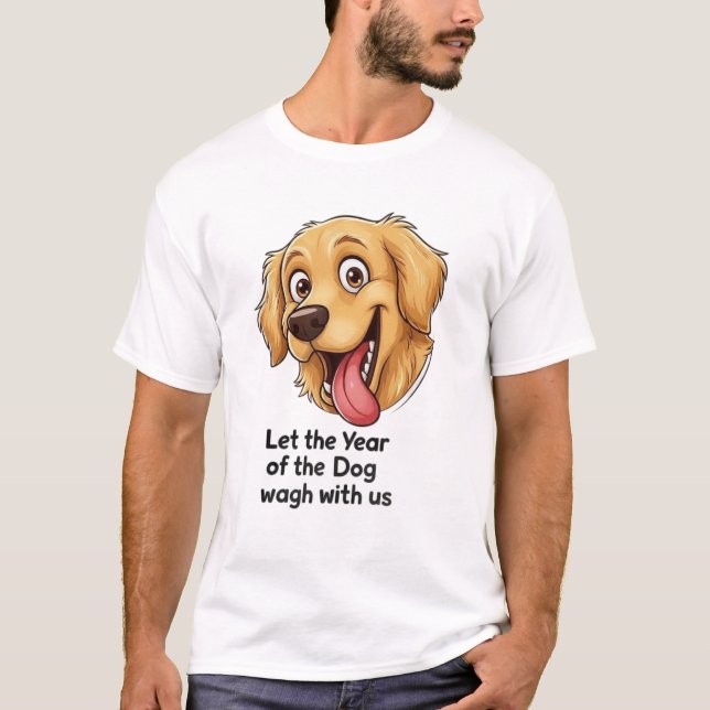 Camiseta Year of the Dog Graphic for Dog Lovers T-Shirt (Frente)
