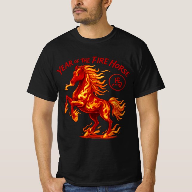 Camiseta Year of the Fire Horse  (Frente)
