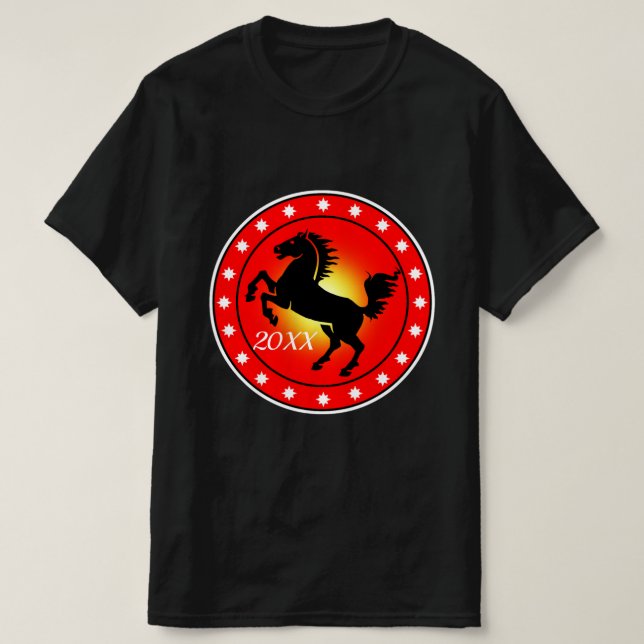 Camiseta Year of the Horse (Frente do Design)