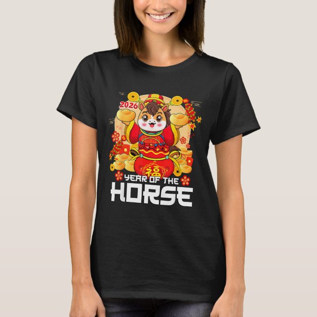 Camiseta Year Of The Horse 2026 Lunar New Year Chinese Zodi (Frente)