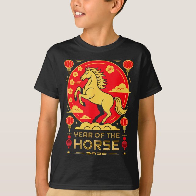 Camiseta Year Of The Horse – Chinese Zodiac New Year 2026  (Frente)