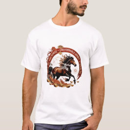 Camiseta Year of the Horse Flame, Lunar Zodiac Gift