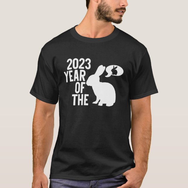 Camiseta Year Of The Rabbit 2023 Happy Chinese Lunar New Ye (Frente)