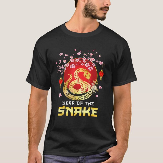 Camiseta Year of the Snake Amazing Chinese Asian Lunar New  (Frente)