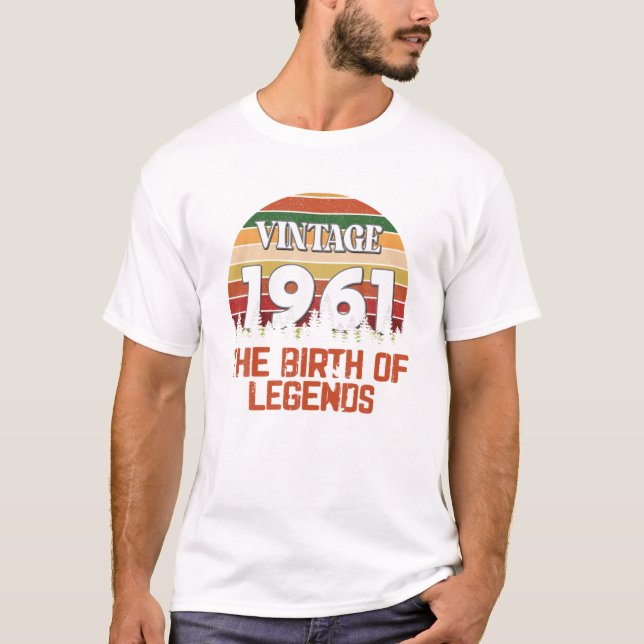 Camiseta Years Old Vintage 1961 (Frente)