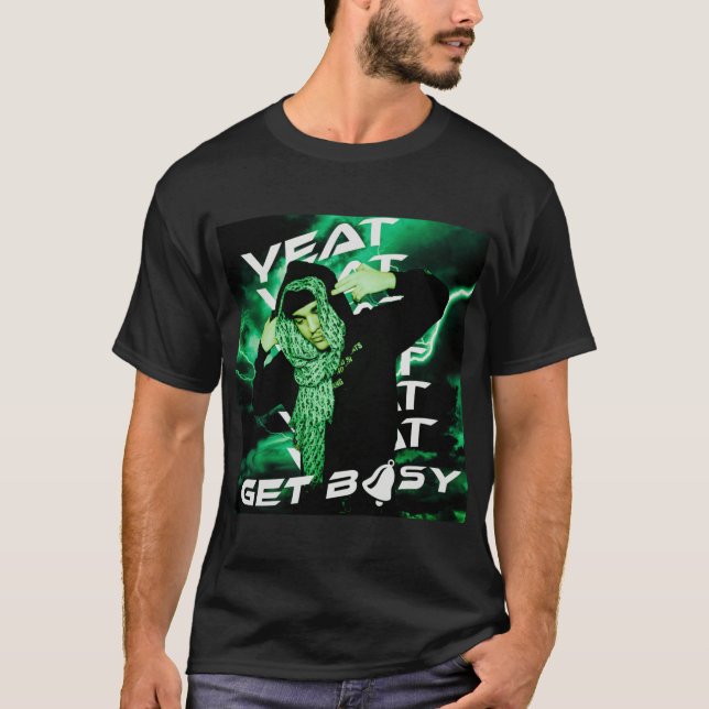 Camiseta Yeat Get busy shirt friends retro boy (Frente)