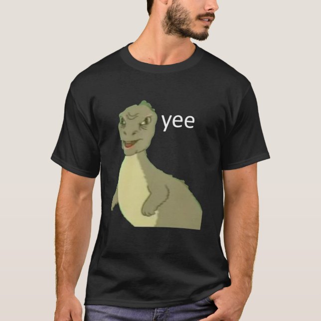Camiseta Yee dinosaur maym ^ (version 1, video quality, whi (Frente)