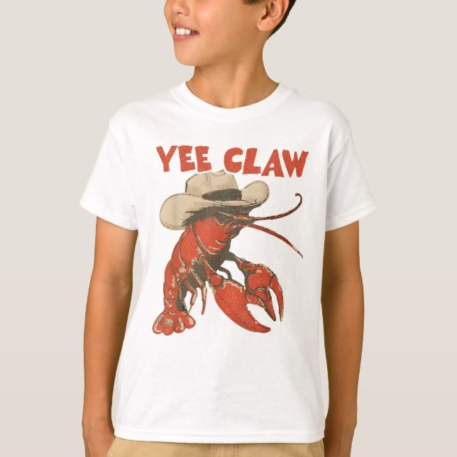 Camiseta Yeeclaw Western Cowboy Crawfish Boil Summer (Frente)