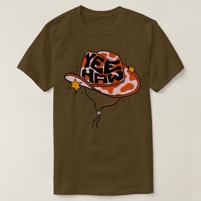 Camiseta Yeehaw Cowboy Hat (Frente do Design)