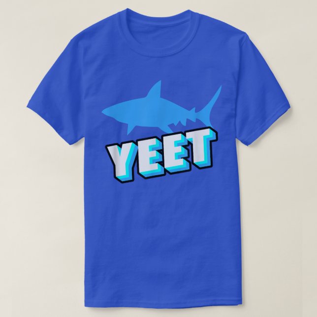 Camiseta Yeet Shark Gift Novelty Items Shark Presente (Frente do Design)