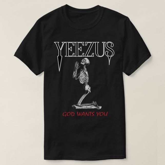 Camiseta Yeezus skeleton Classic T-Shirt (Frente do Design)